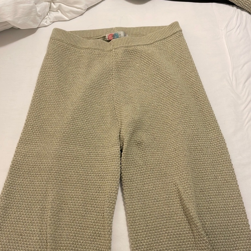 Tan Free People Beach Sweater pants